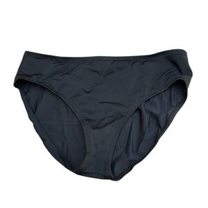 Classic Black Bikini Bottom Hi-Rise size Large